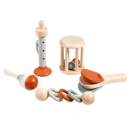 Baby Rattle Early Education Wooden Toys